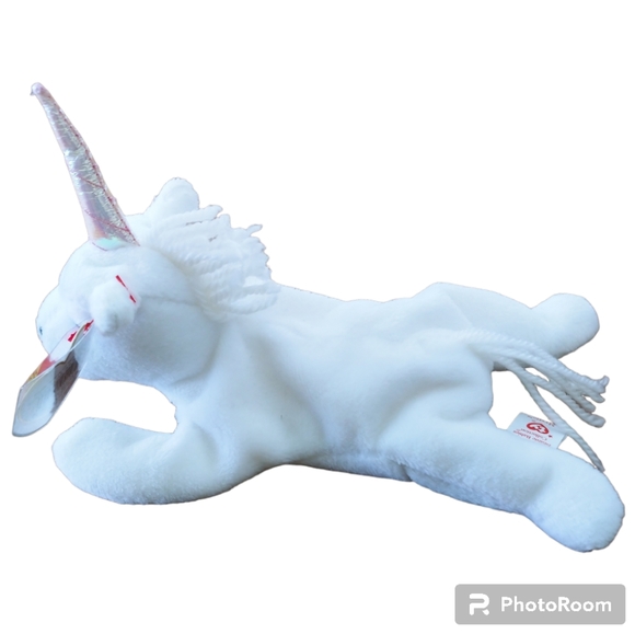 Ty Beanie Babies - Mystic White Unicorn 1994 **RARE, ERRORS** (Retired, … - Picture 7 of 10